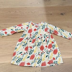Winter Water Factory Floral Long Sleeve Kids Dress